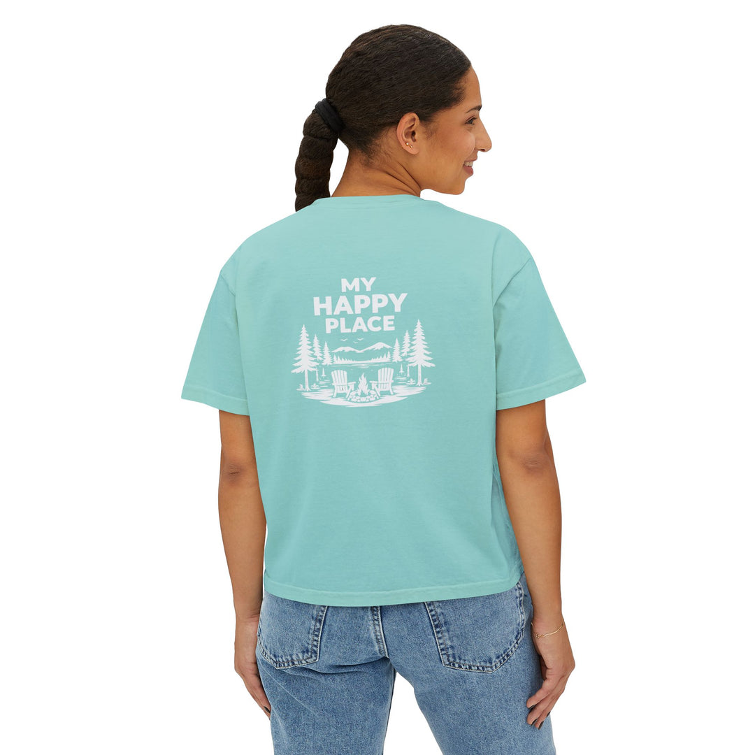 Inlet Ladies Boxy Tee - My Happy Place