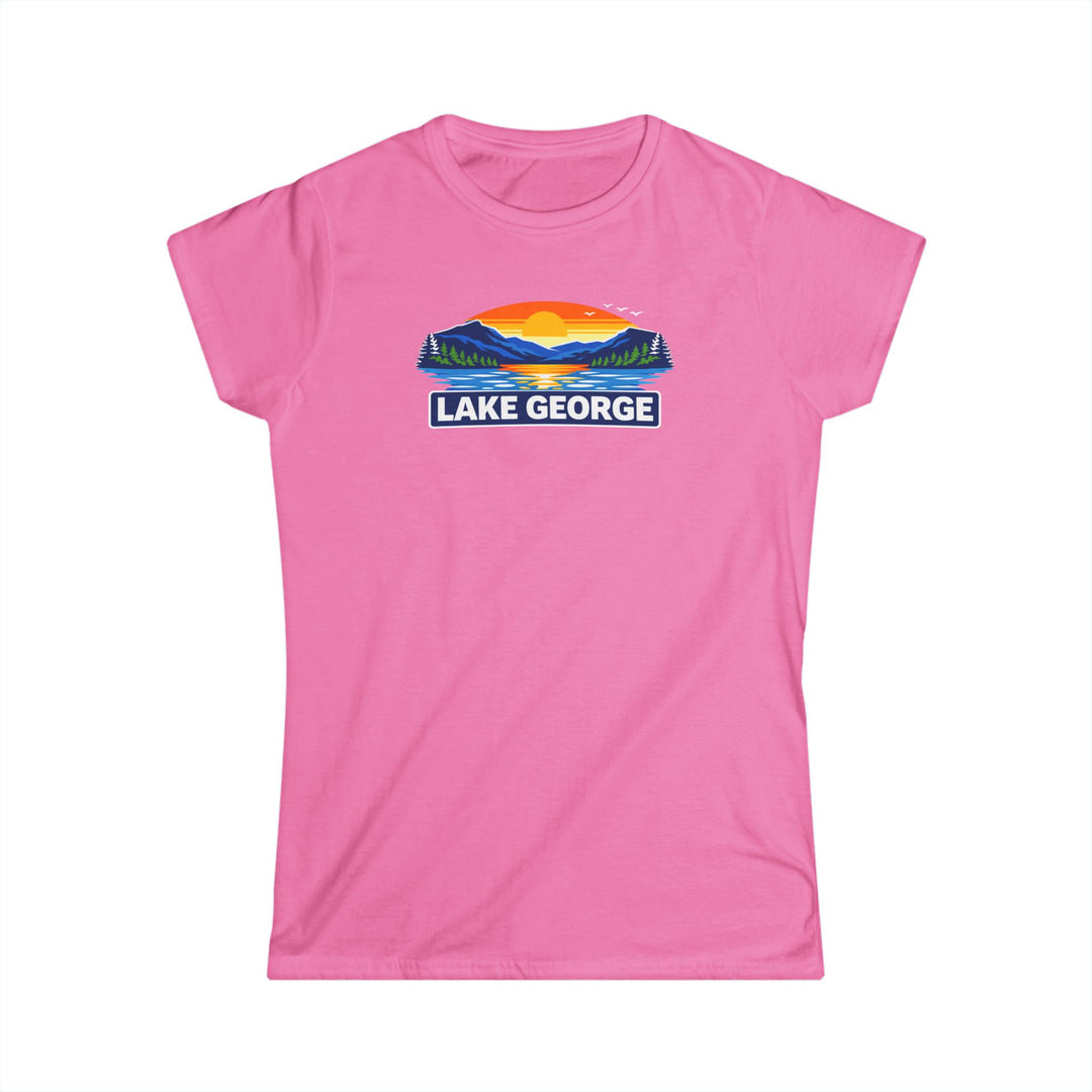 Lake George Sunset Ladies T-Shirt