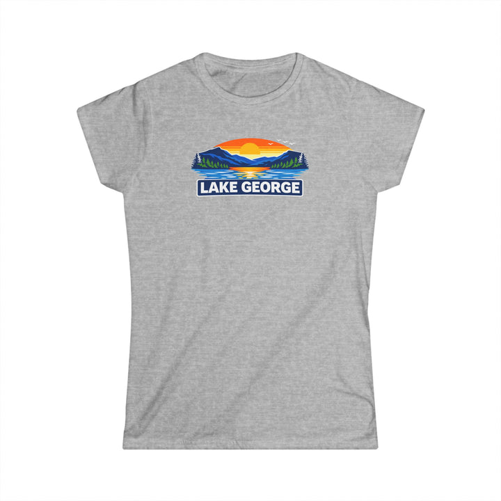 Lake George Sunset Ladies T-Shirt