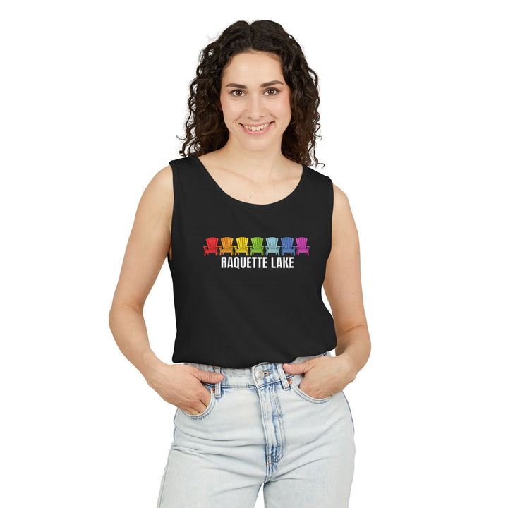 Raquette Lake Unisex Tank - Rainbow Chairs