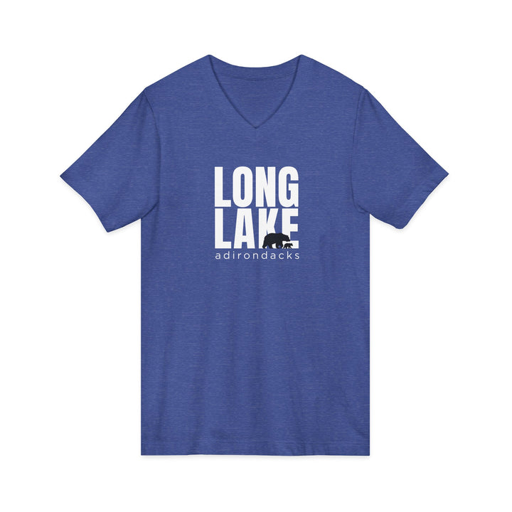 Long Lake Adirondacks Unisex V-Neck T-Shirt