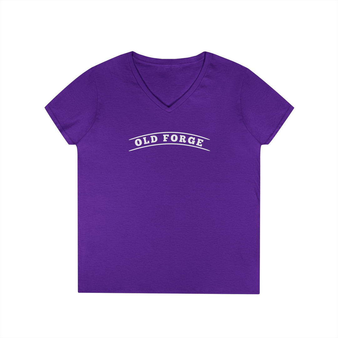 Old Forge My Happy Place Ladies V-Neck T-Shirt