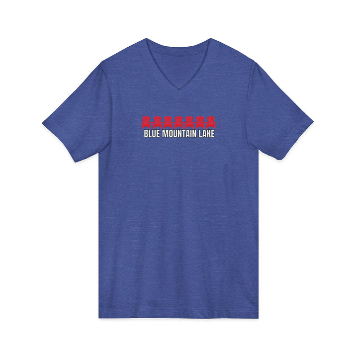 Blue Mountain Lake ADK Chairs Unisex V-Neck T-Shirt