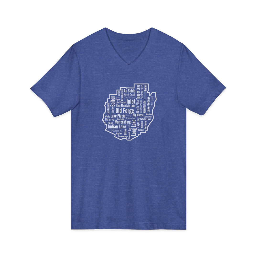 Adirondack Towns Unisex V-Neck