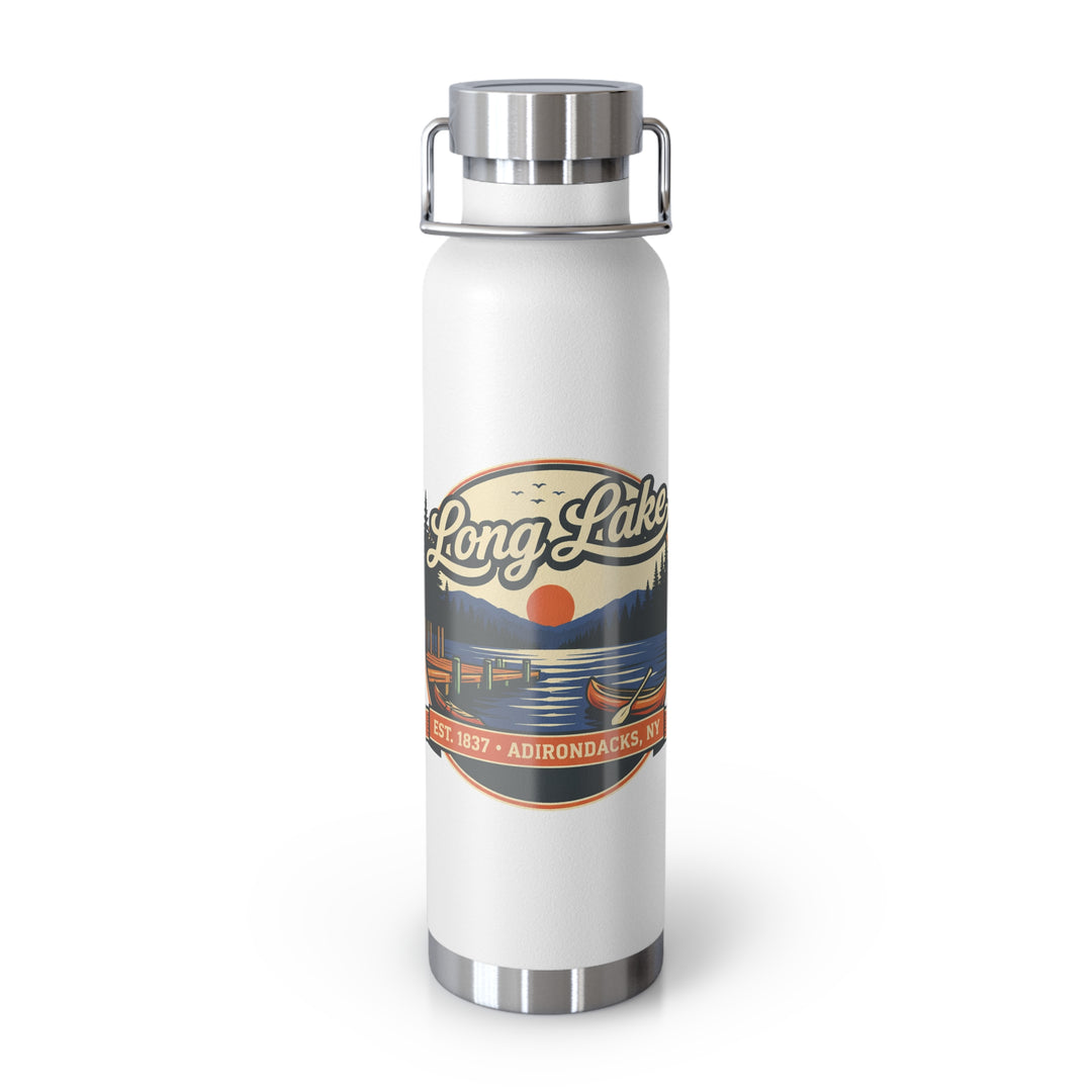 Long Lake Retro Sunset Stainless Water Bottle – 22oz Vacuum Insulated