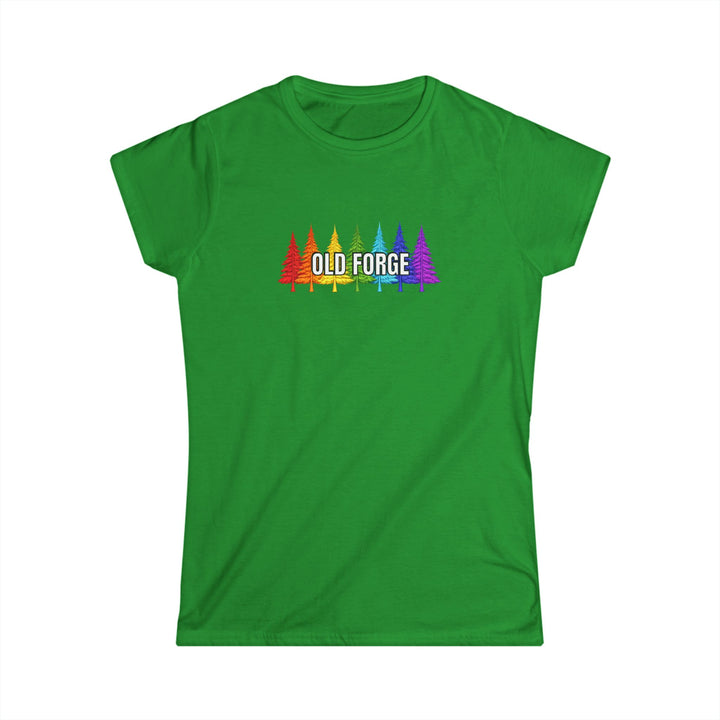 Old Forge Rainbow Trees Ladies Tee