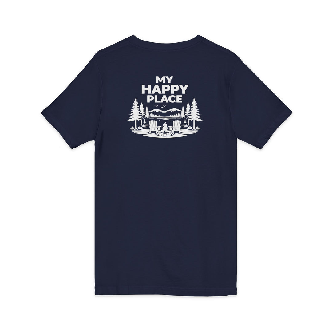 Raquette Lake Unisex V-Neck T-Shirt - My Happy Place