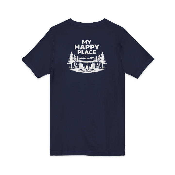 Raquette Lake Unisex V-Neck T-Shirt - My Happy Place