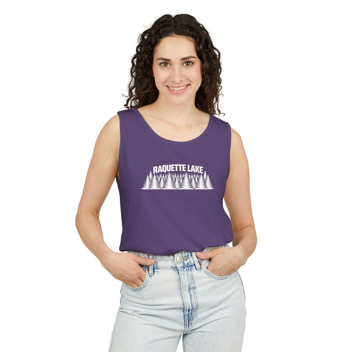Raquette Lake Unisex Tank - Trees