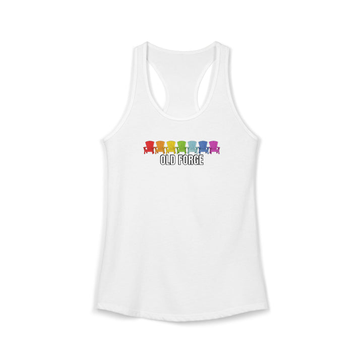Old Forge Rainbow Chairs Ladies Racerback
