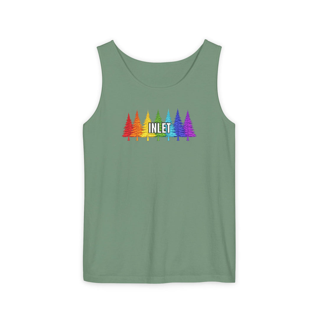 Inlet Unisex Tank - Rainbow Trees