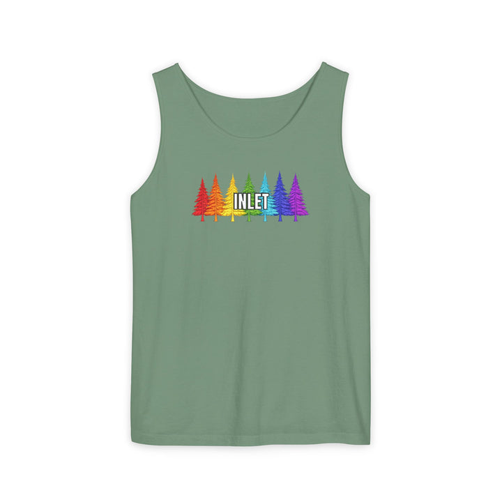 Inlet Unisex Tank - Rainbow Trees
