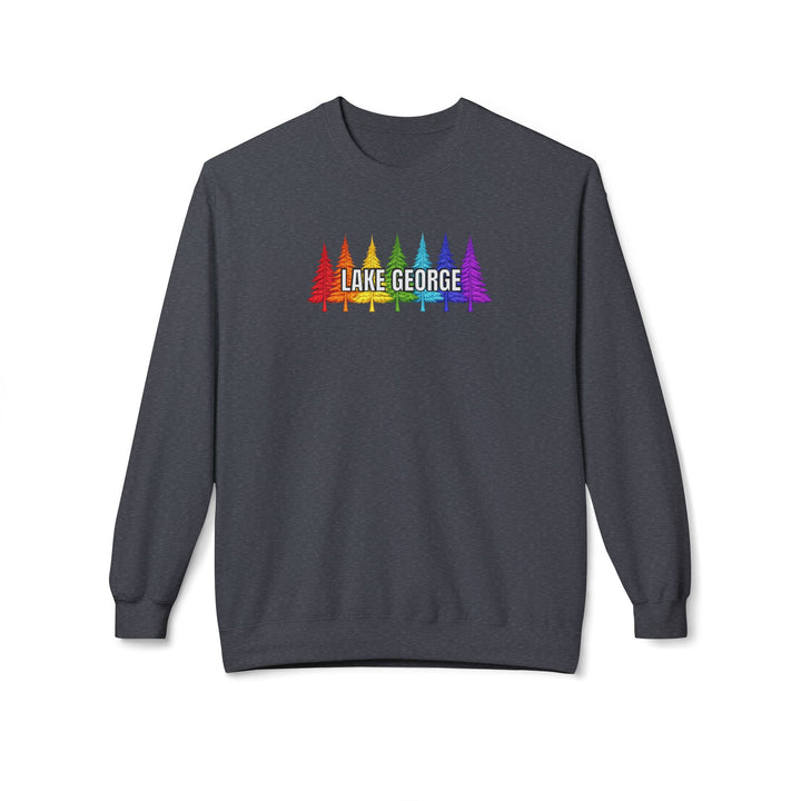 Lake George Sweatshirt - Rainbow Trees