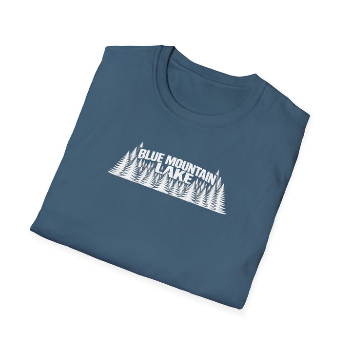 Blue Mountain Lake Trees Unisex T-Shirt