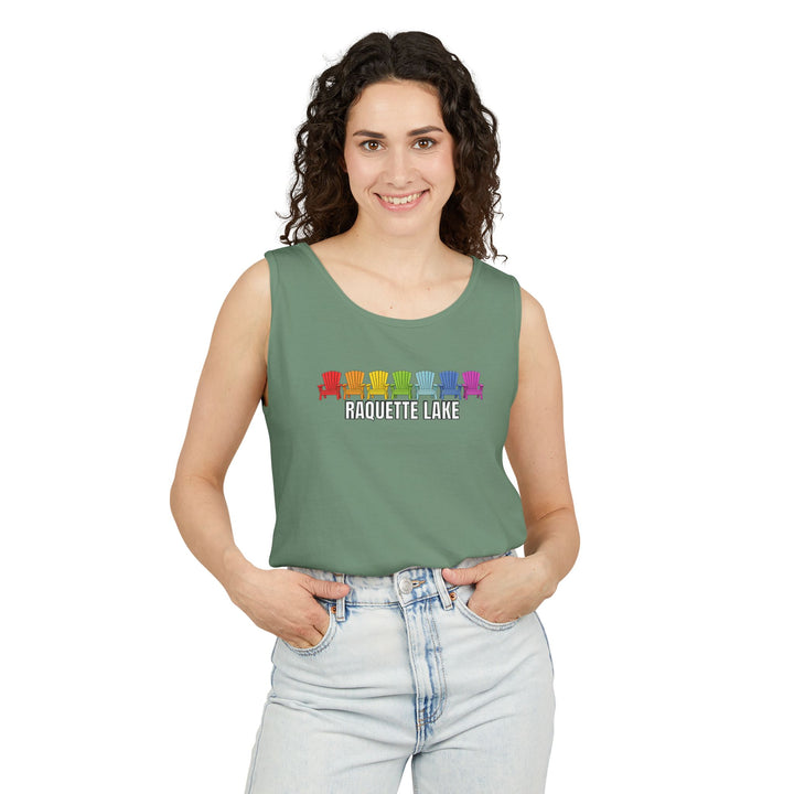 Raquette Lake Unisex Tank - Rainbow Chairs