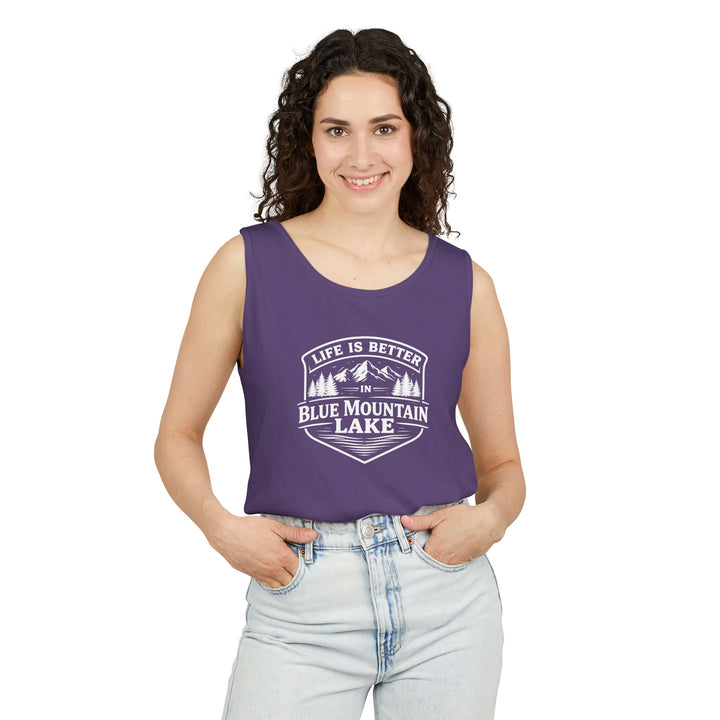 Life is Better in Blue Mountain Lake Unisex Tank