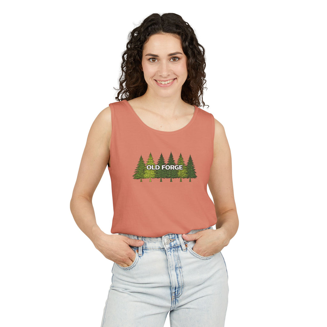 Old Forge Pine Trees Unisex Tank