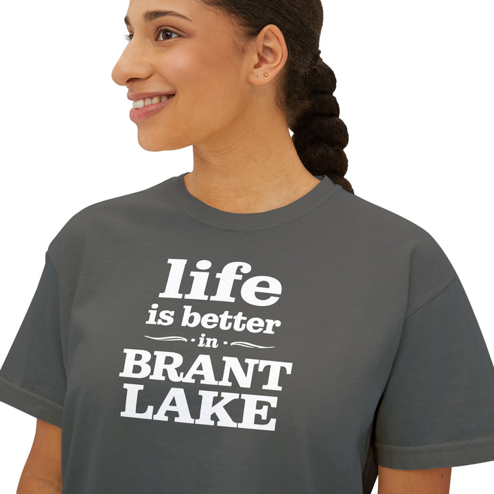 Life Is Better in Brant Lake Boxy Tee