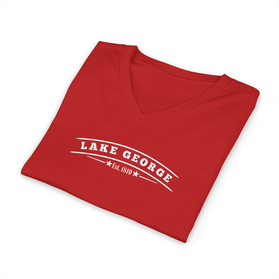 Lake George My Happy Place Unisex V-Neck