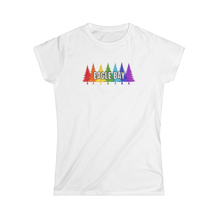 Eagle Bay Ladies Tee Rainbow Trees