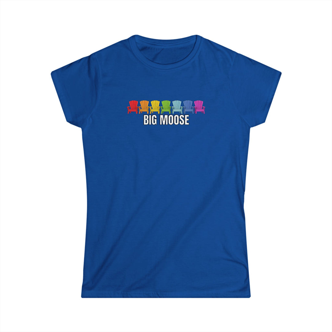 Big Moose Rainbow Chairs Ladies Tee