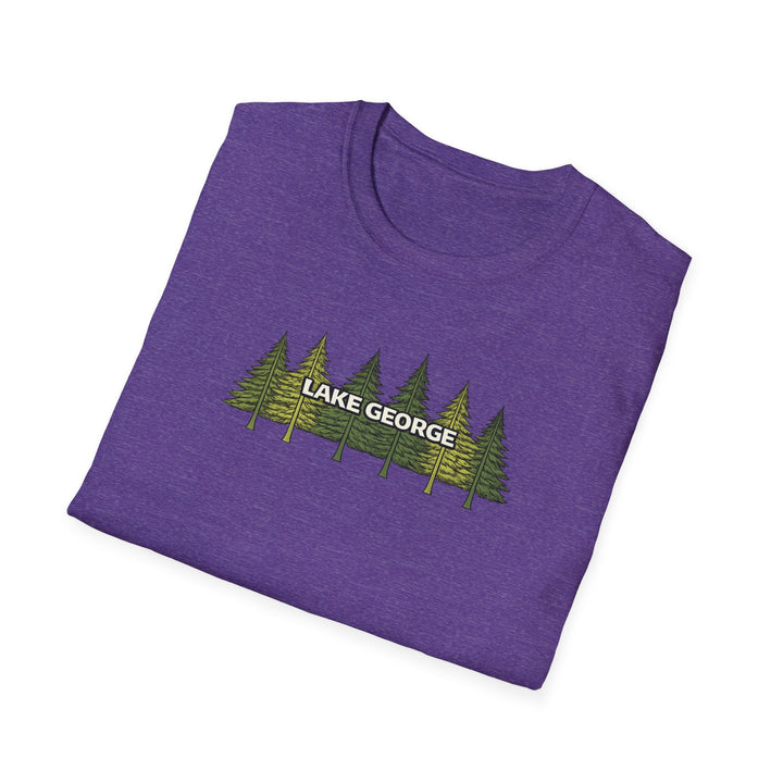 Lake George Unisex T-Shirt - Green Trees