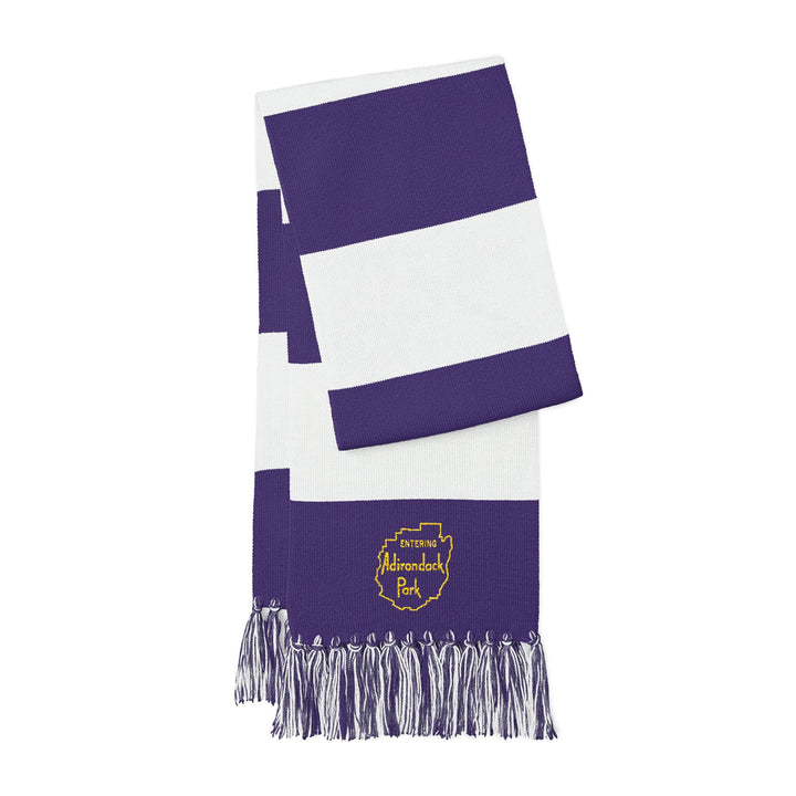 Entering Adirondack Park Embroidered Scarf