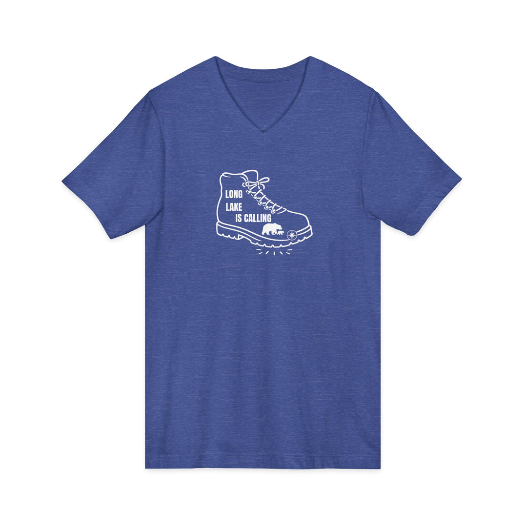 Long Lake is Calling Unisex V-Neck T-Shirt
