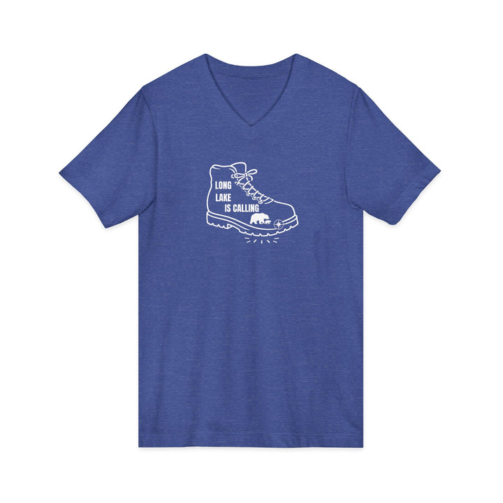 Long Lake is Calling Unisex V-Neck T-Shirt