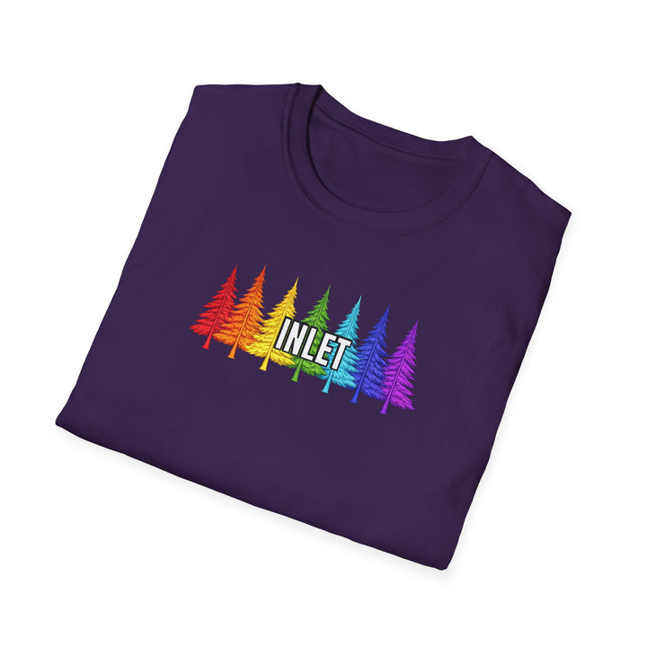 Inlet Unisex T-Shirt - Rainbow Trees
