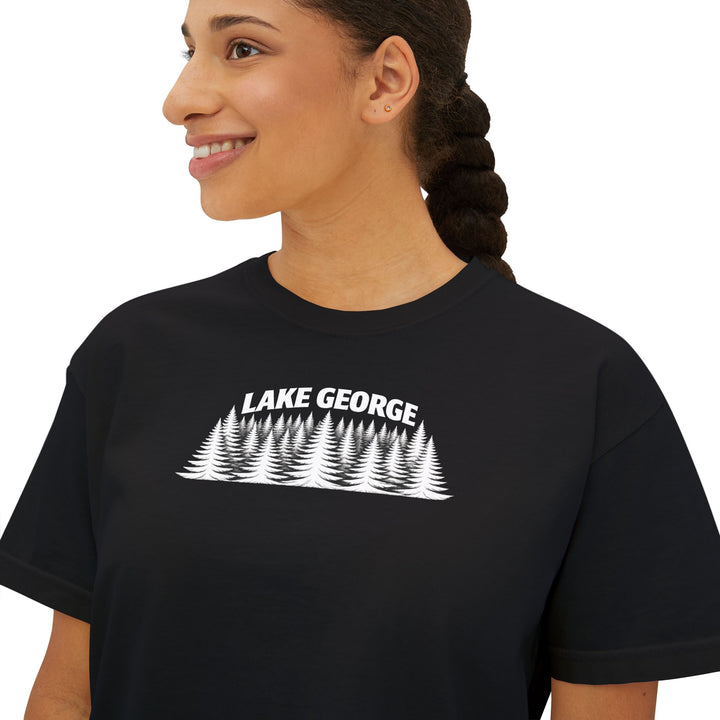 Lake George Trees Ladies Boxy Tee