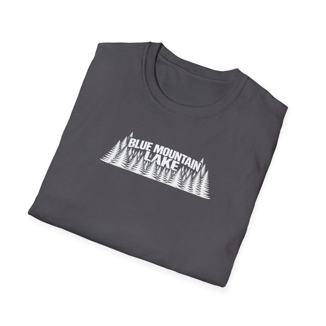 Blue Mountain Lake Trees Unisex T-Shirt
