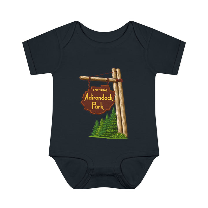 Entering Adirondack Park Sign Onesie