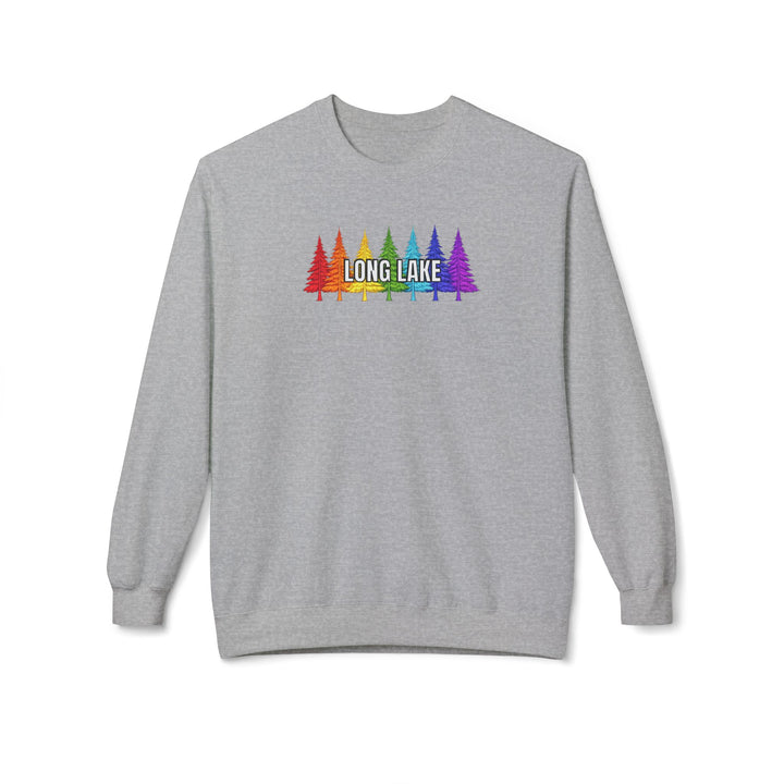 Long Lake Rainbow Trees  Sweatshirt