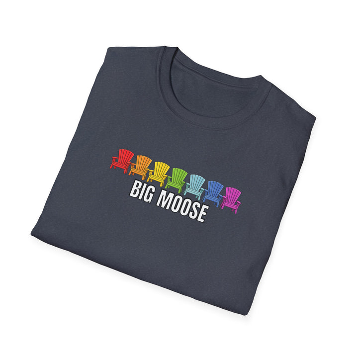 Big Moose Rainbow Chairs Unisex T-Shirt
