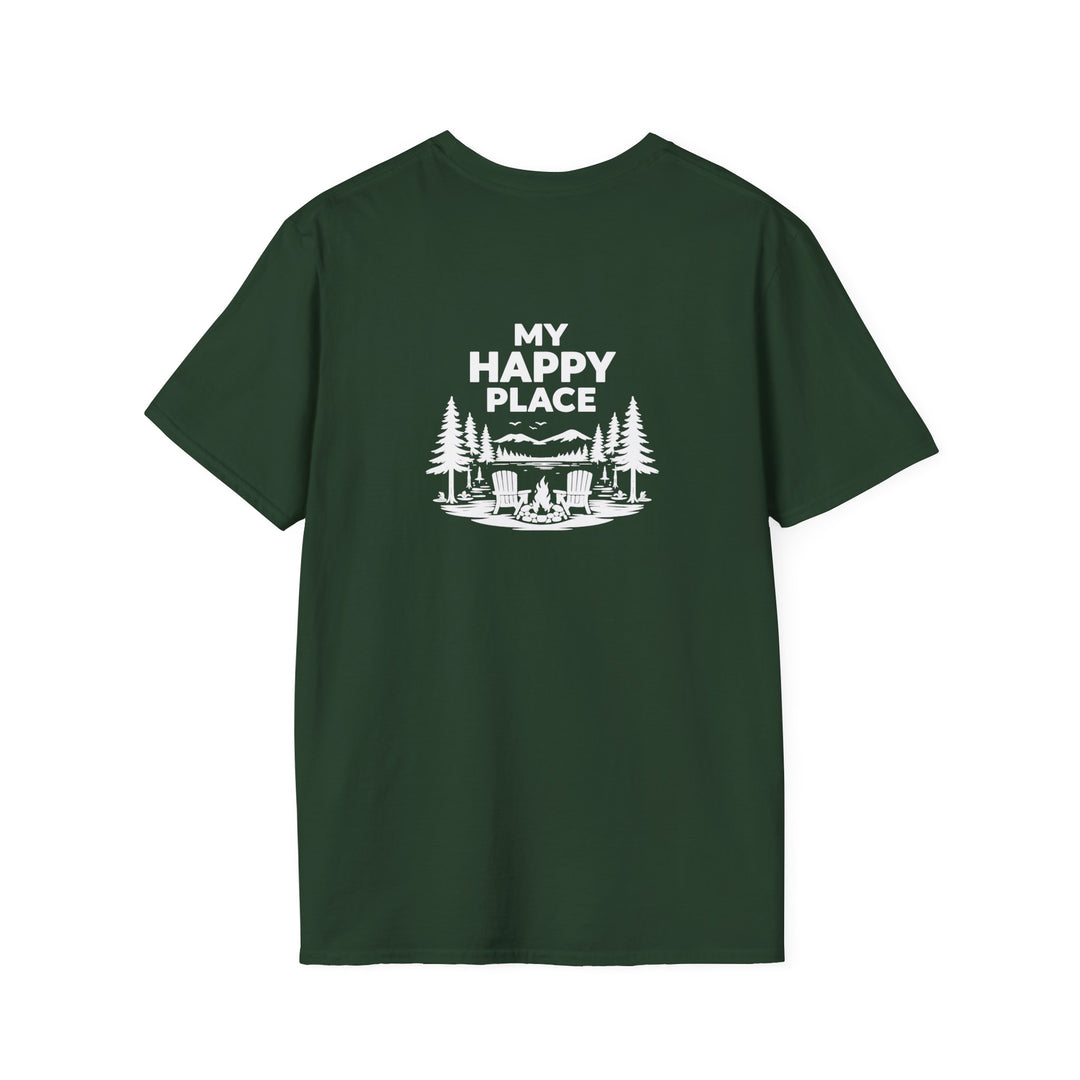 Blue Mountain Lake My Happy Place Unisex T-Shirt