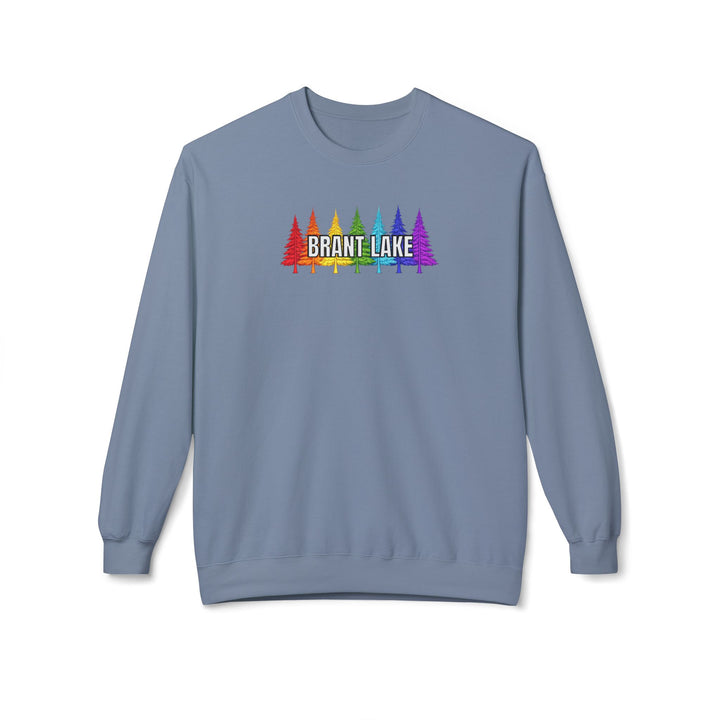 Brant Lake Sweatshirt - Rainbow Trees