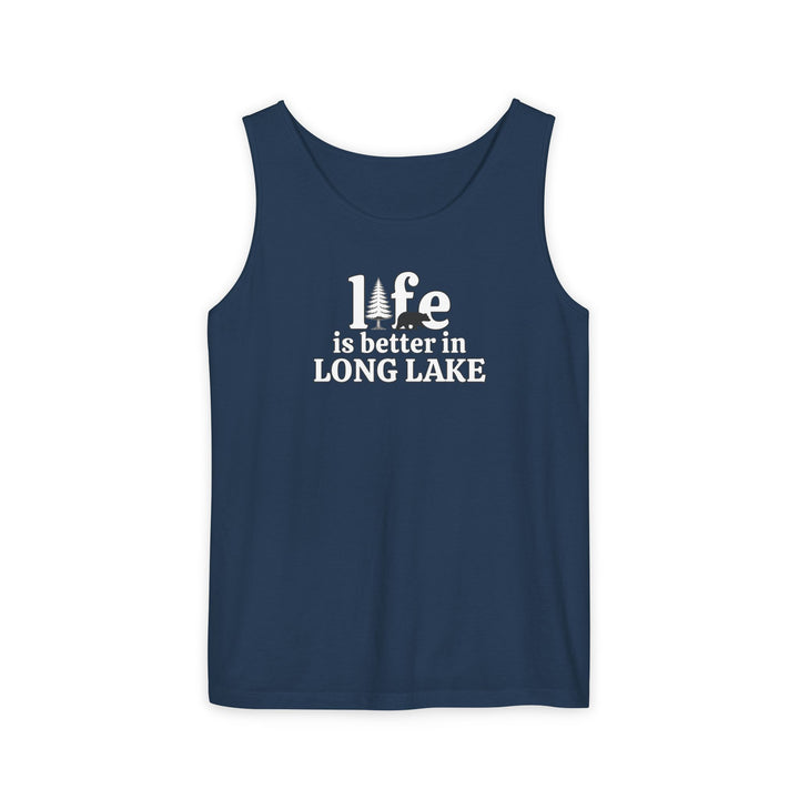 Life is Better in Long Lake Unisex Tank