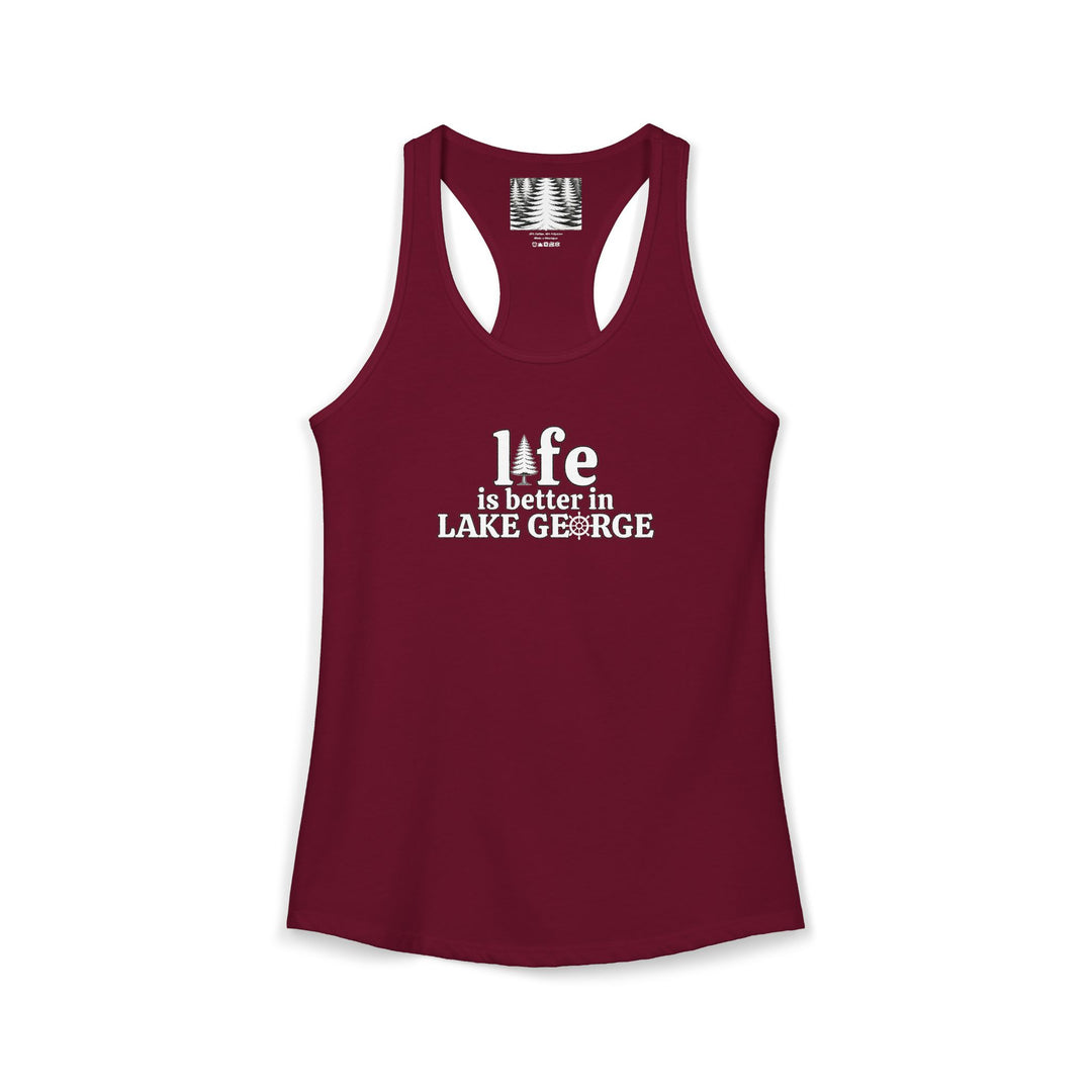 Life is Better in Lake George Racerback Tank