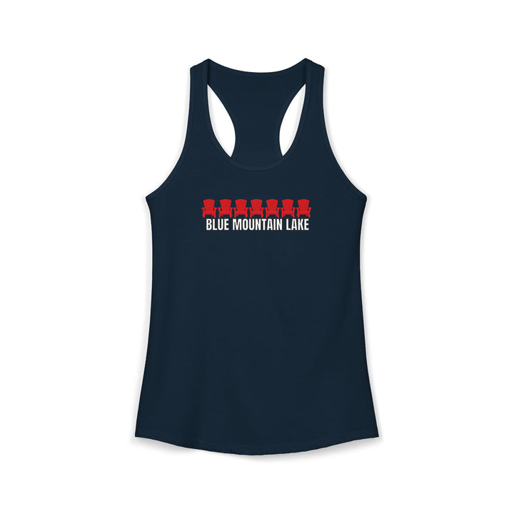 Blue Mountain Lake ADK Chairs Ladies Racerback
