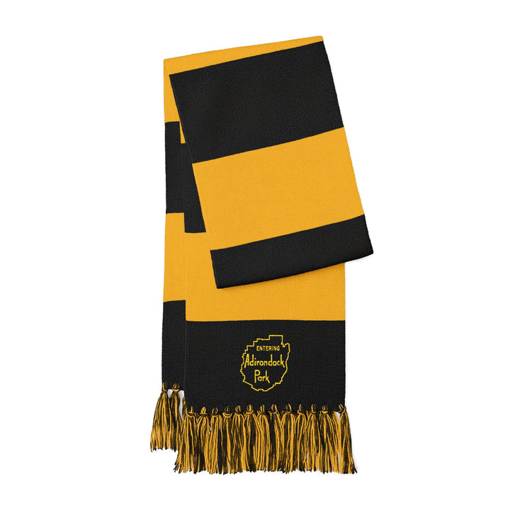 Entering Adirondack Park Embroidered Scarf