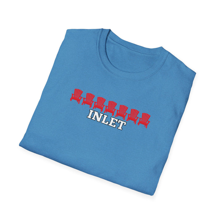 Inlet Unisex T-Shirt - Red Chairs