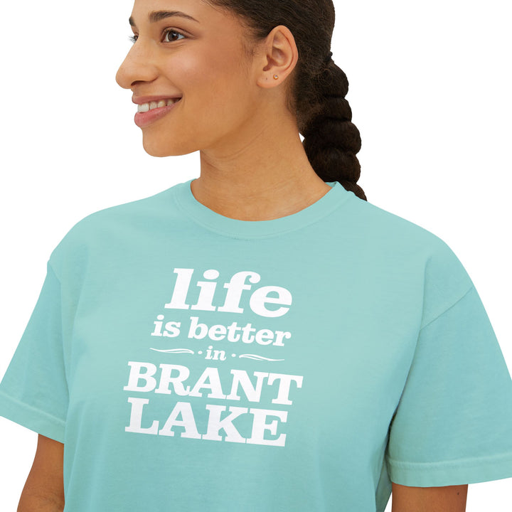 Life Is Better in Brant Lake Boxy Tee