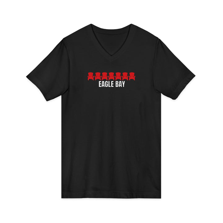 Eagle Bay Unisex V-Neck T-Shirt - ADK Chairs