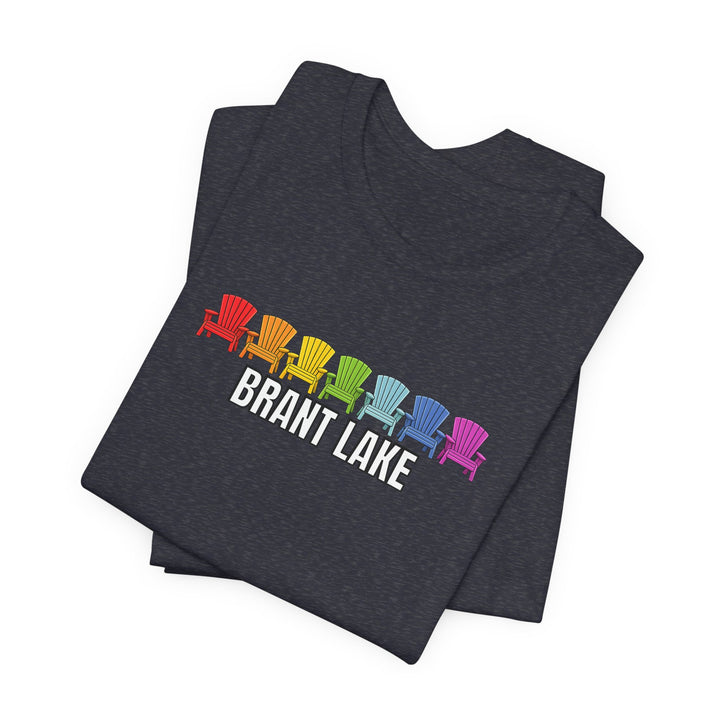 Brant Lake Rainbow Adirondack Chairs Tee