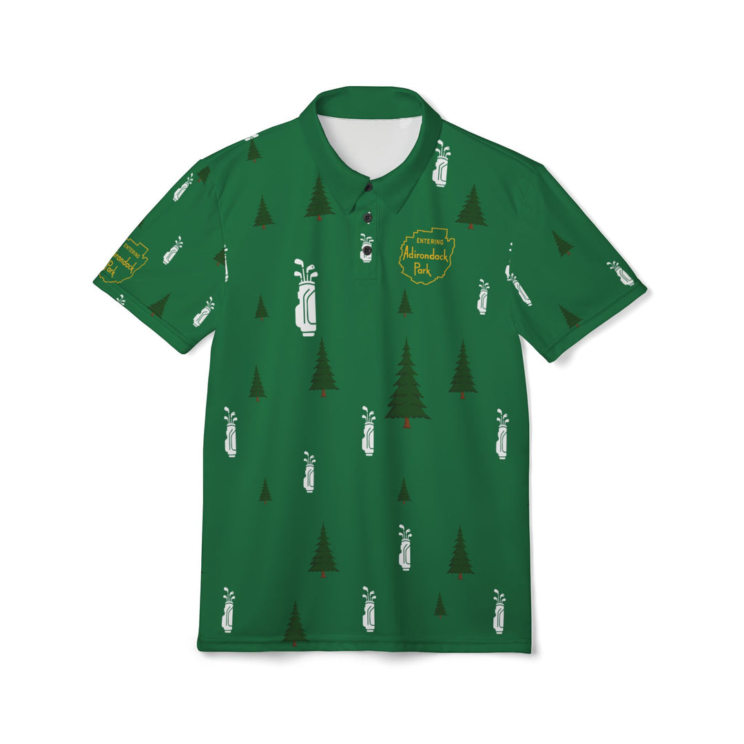 Entering Adirondack Park Golf Polo - Green