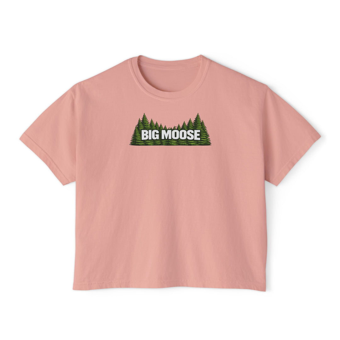 Big Moose Trees Ladies Boxy Tee