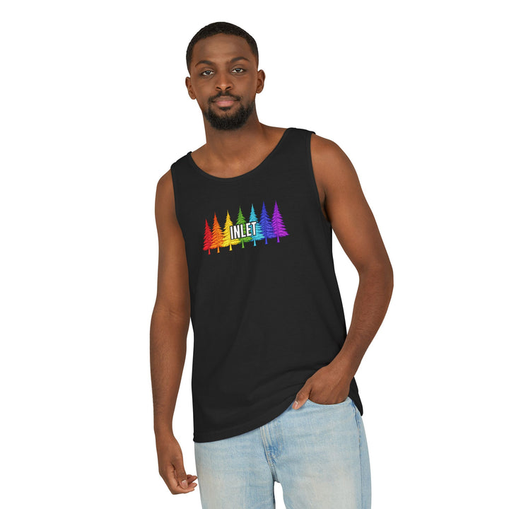 Inlet Unisex Tank - Rainbow Trees