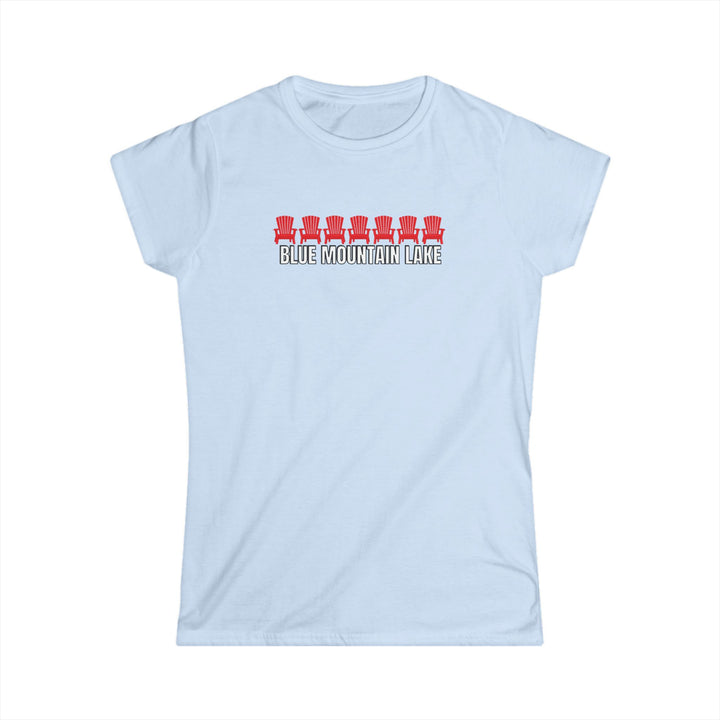 Blue Mountain Lake ADK Chairs Ladies Tee