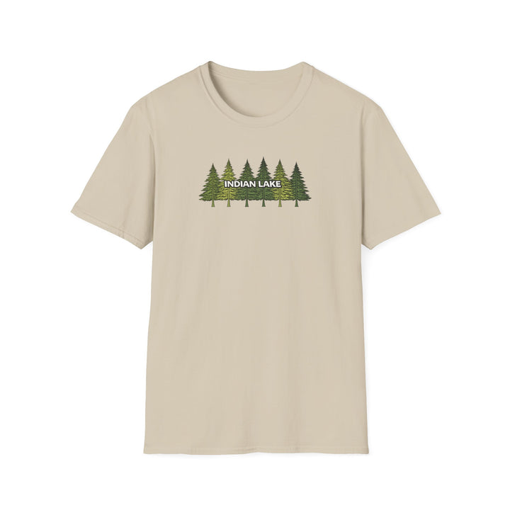 Indian Lake Unisex T-Shirt - Pine Trees